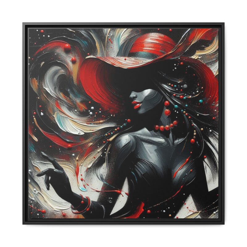 Scarlet Dancer - Elegant Canvas Wall Art - Image 13