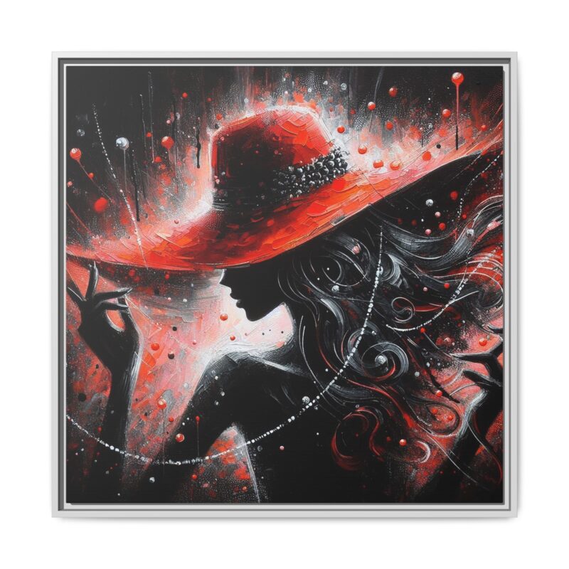Nocturne in Red - Elegant Framed Canvas Art - Image 21