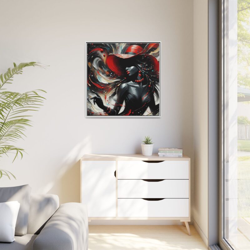 Scarlet Dancer - Elegant Canvas Wall Art - Image 35