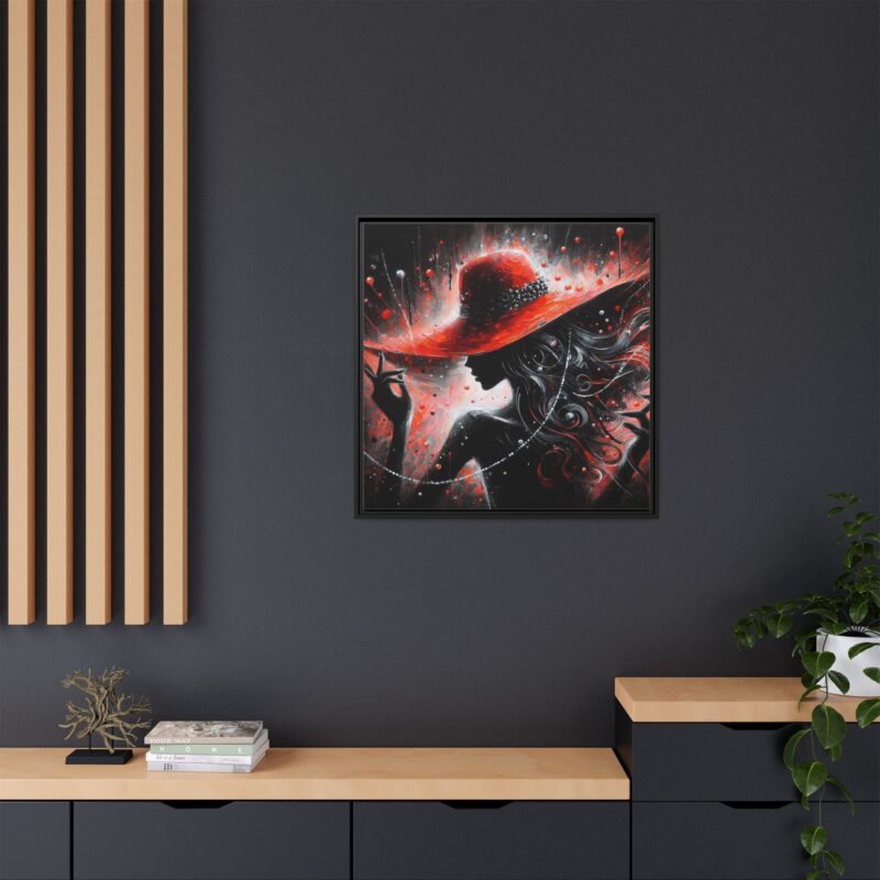 Nocturne in Red - Elegant Framed Canvas Art - Image 16