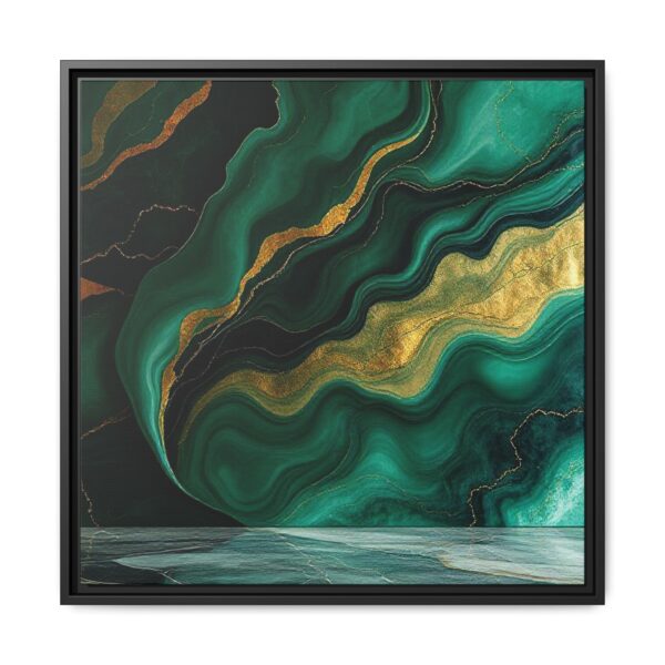 Golden Veins of Earth - Framed Art Print