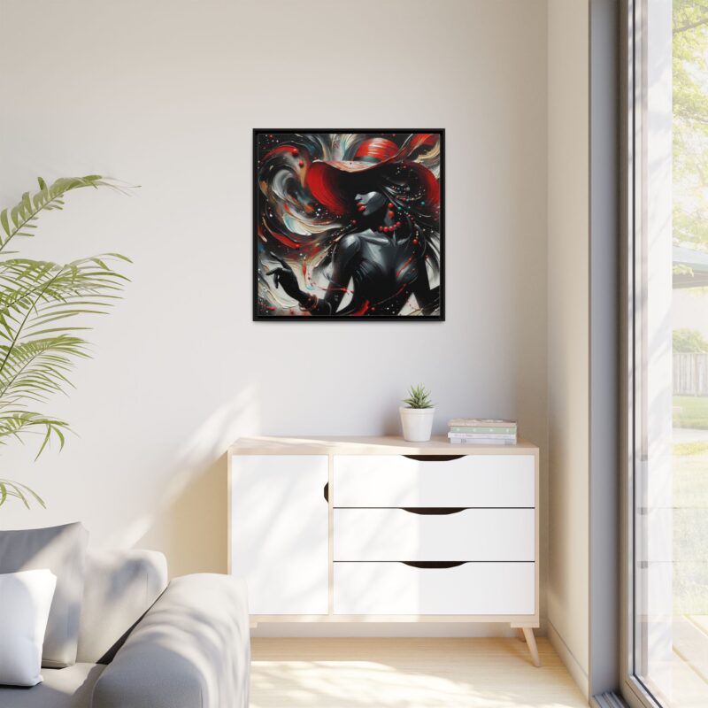 Scarlet Dancer - Elegant Canvas Wall Art - Image 3