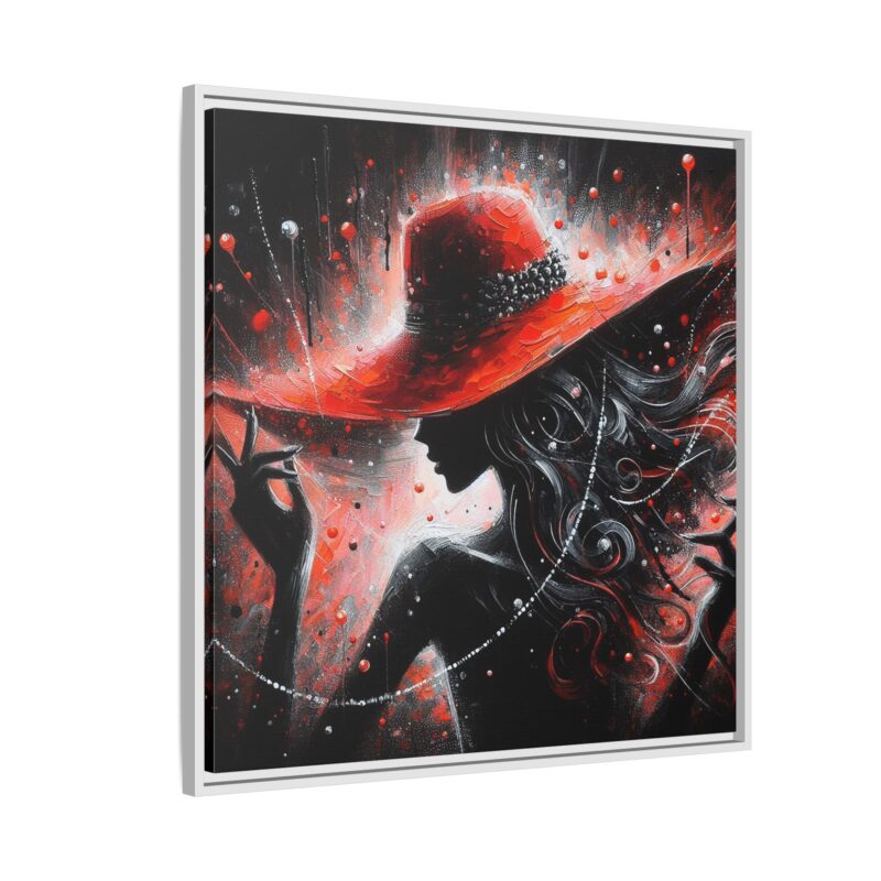 Nocturne in Red - Elegant Framed Canvas Art - Image 22
