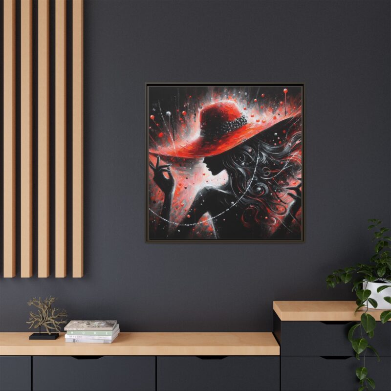 Nocturne in Red - Elegant Framed Canvas Art - Image 32