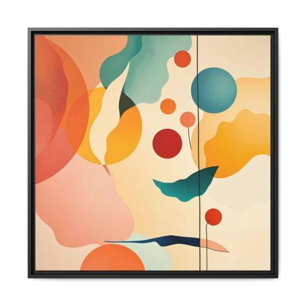 Chromatic Cascade - Vibrant Framed Canvas Art