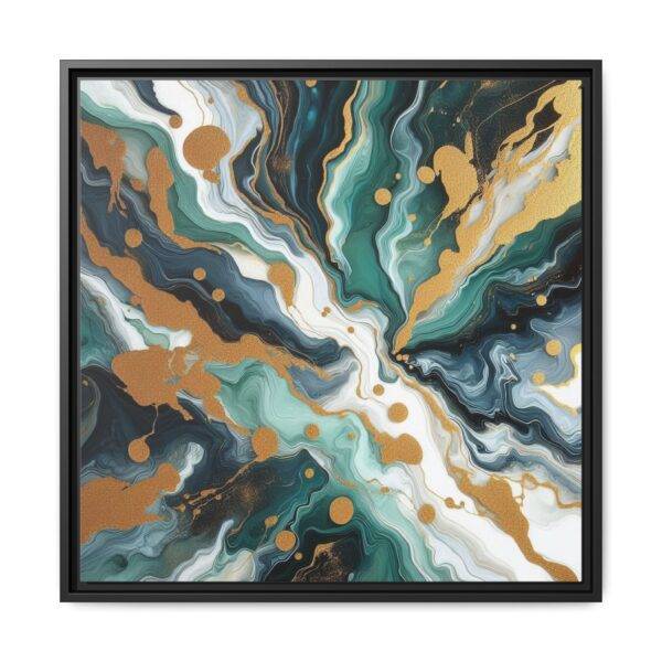 Aurelian Nexus - Framed Art Print, Abstract Canvas Wall Decor