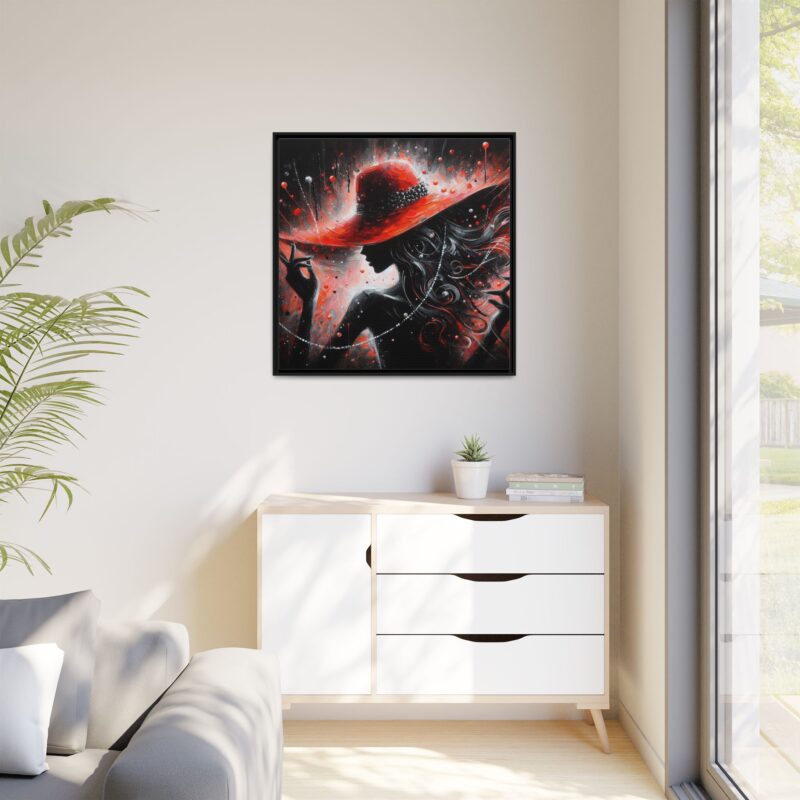 Nocturne in Red - Elegant Framed Canvas Art - Image 27