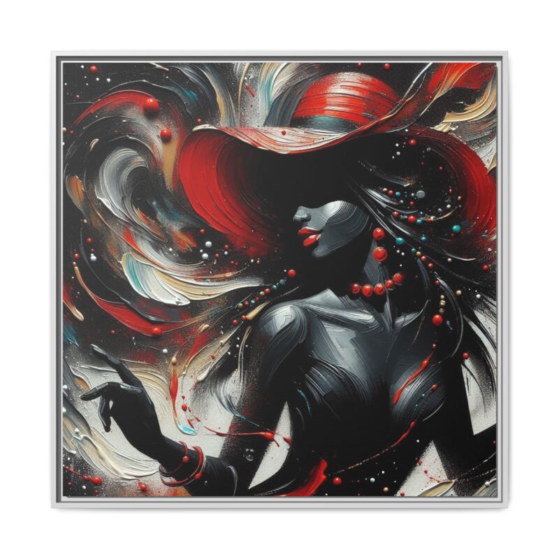 Scarlet Dancer - Elegant Canvas Wall Art - Image 33