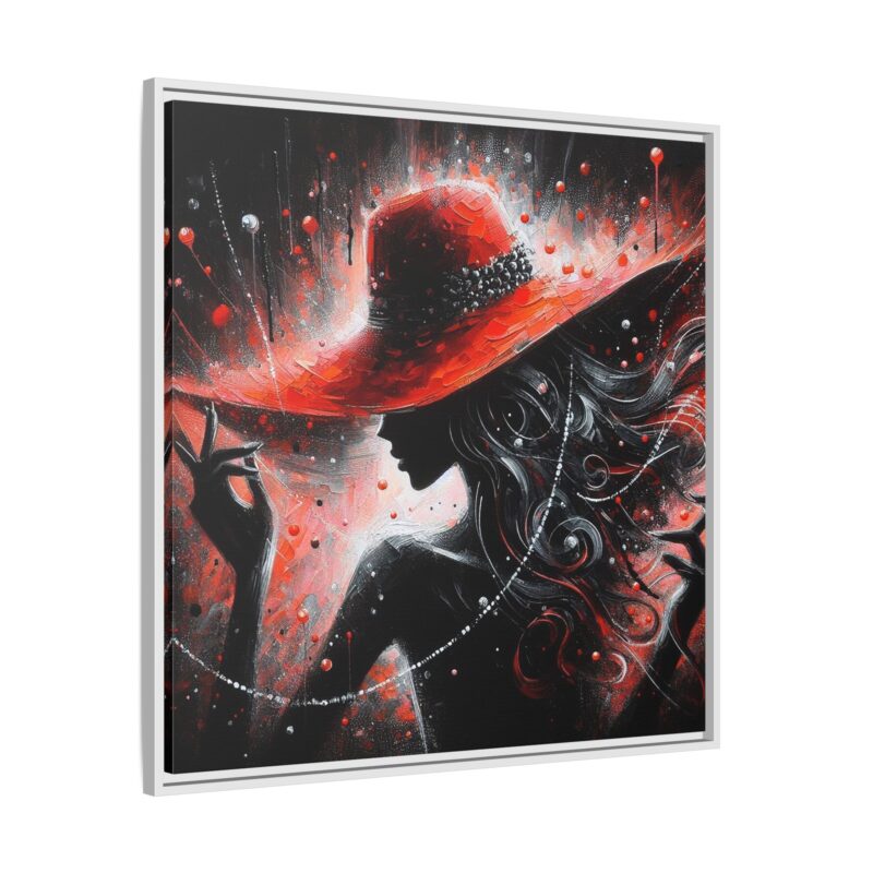 Nocturne in Red - Elegant Framed Canvas Art - Image 10