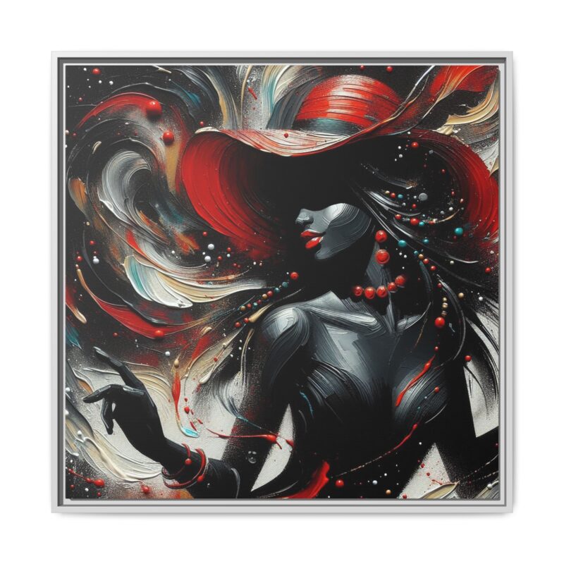 Scarlet Dancer - Elegant Canvas Wall Art - Image 21