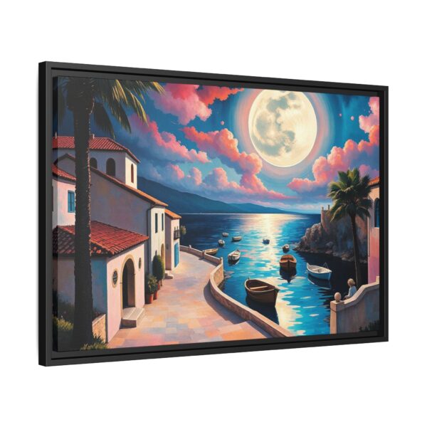 Dusk's Embrace by the Sea - Framed Art Print