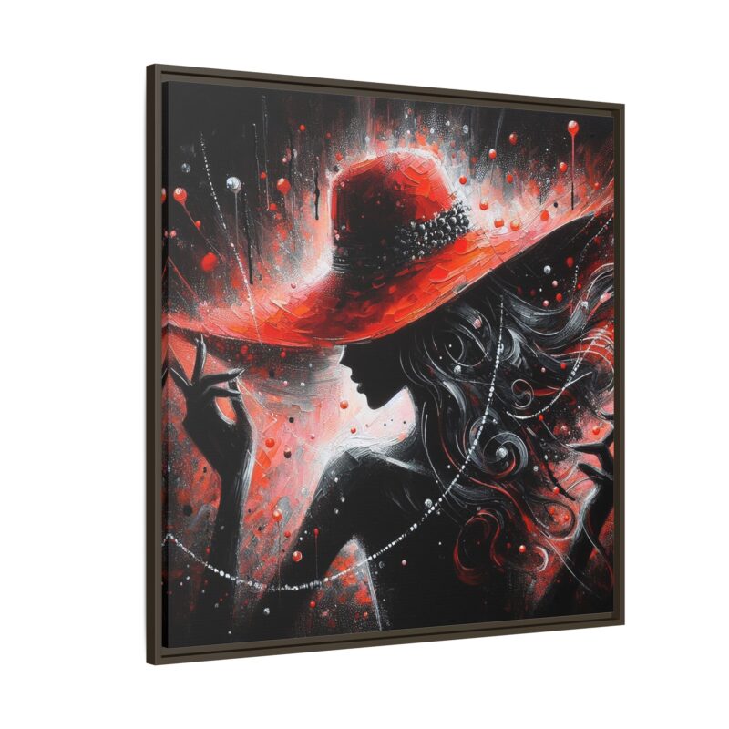Nocturne in Red - Elegant Framed Canvas Art - Image 30