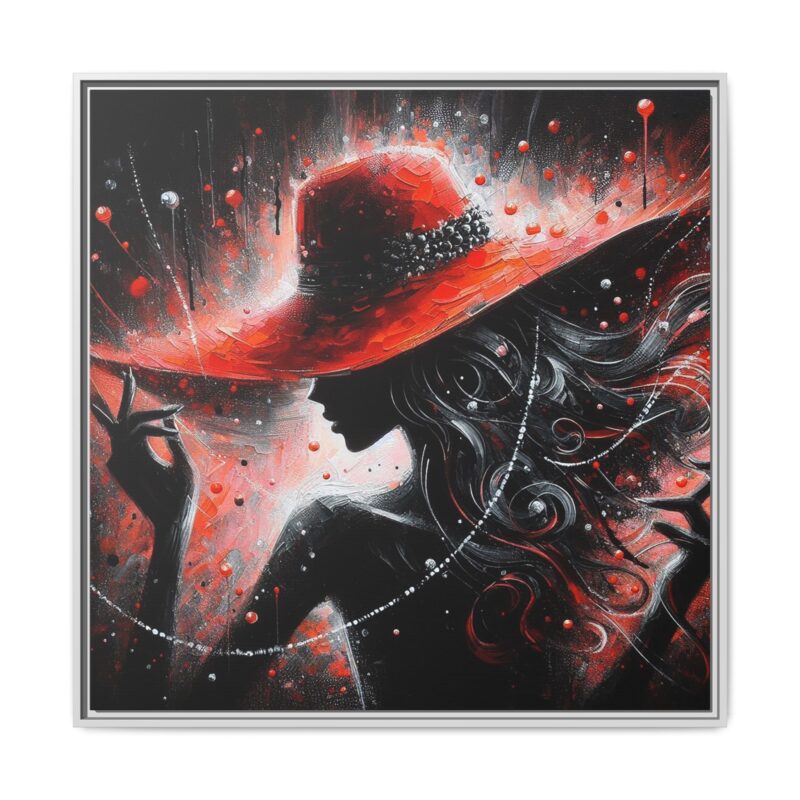 Nocturne in Red - Elegant Framed Canvas Art - Image 33
