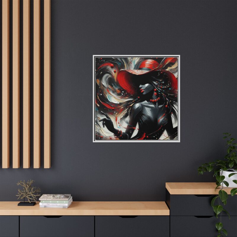 Scarlet Dancer - Elegant Canvas Wall Art - Image 12