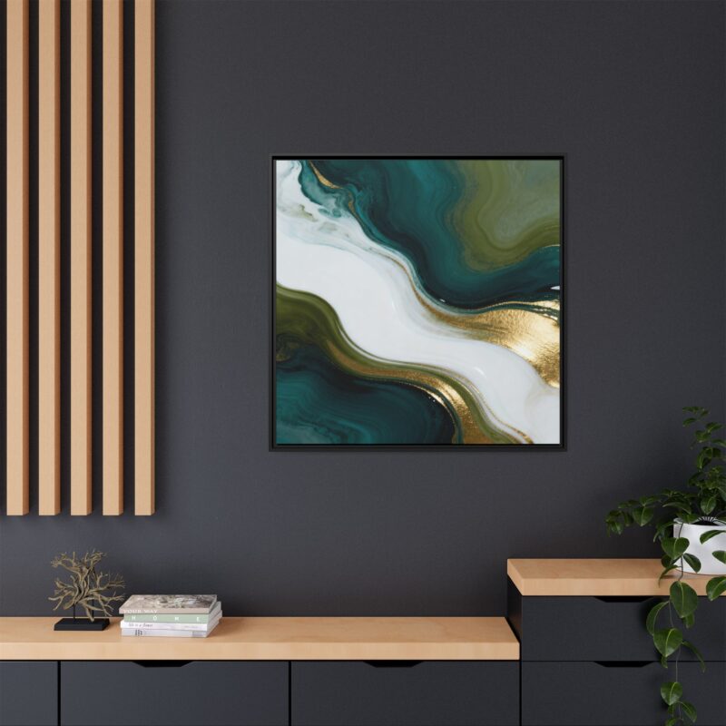 Whispers of Jade - Elegant Abstract Wall Art - Image 40
