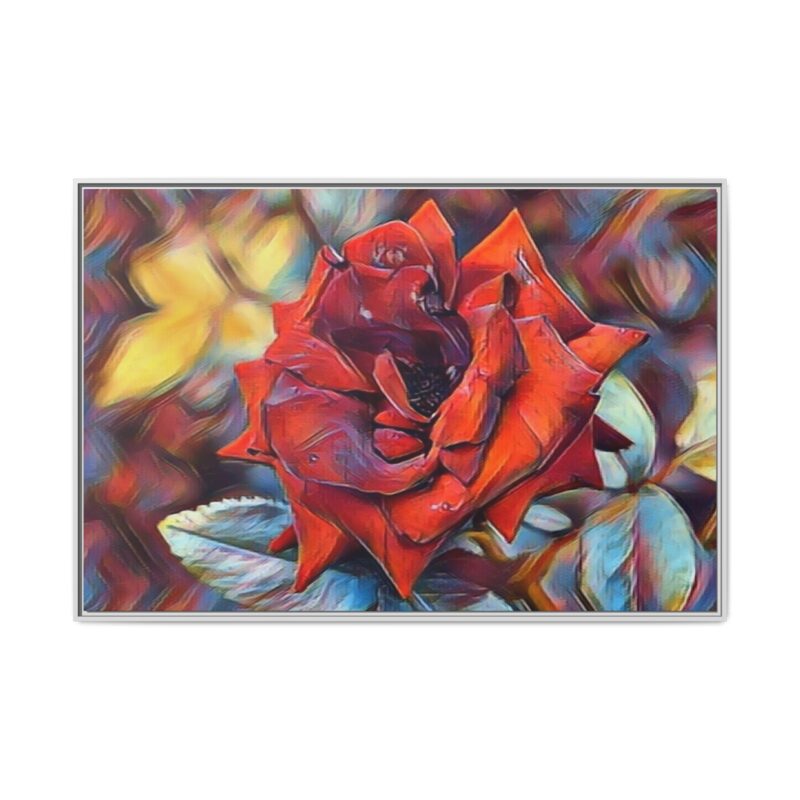 Ember Rose Oil‑Style Digital Bloom - Image 33