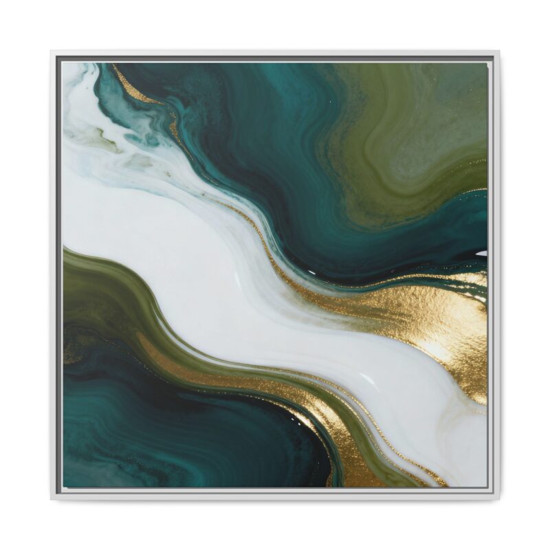 Whispers of Jade - Elegant Abstract Wall Art - Image 21