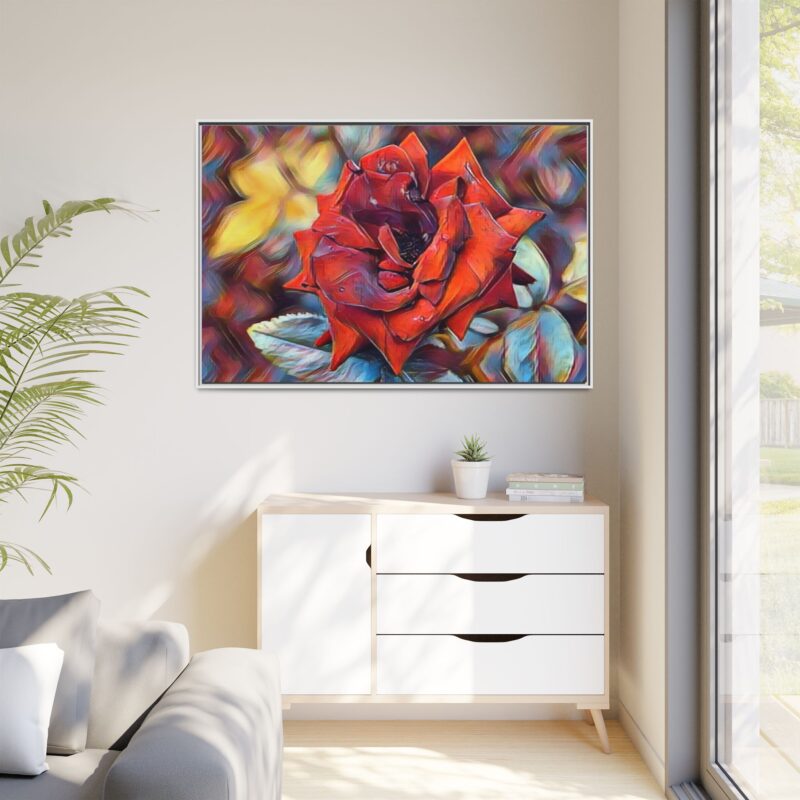 Ember Rose Oil‑Style Digital Bloom - Image 35