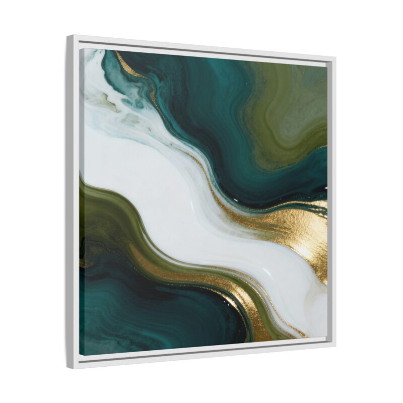 Whispers of Jade - Elegant Abstract Wall Art - Image 14