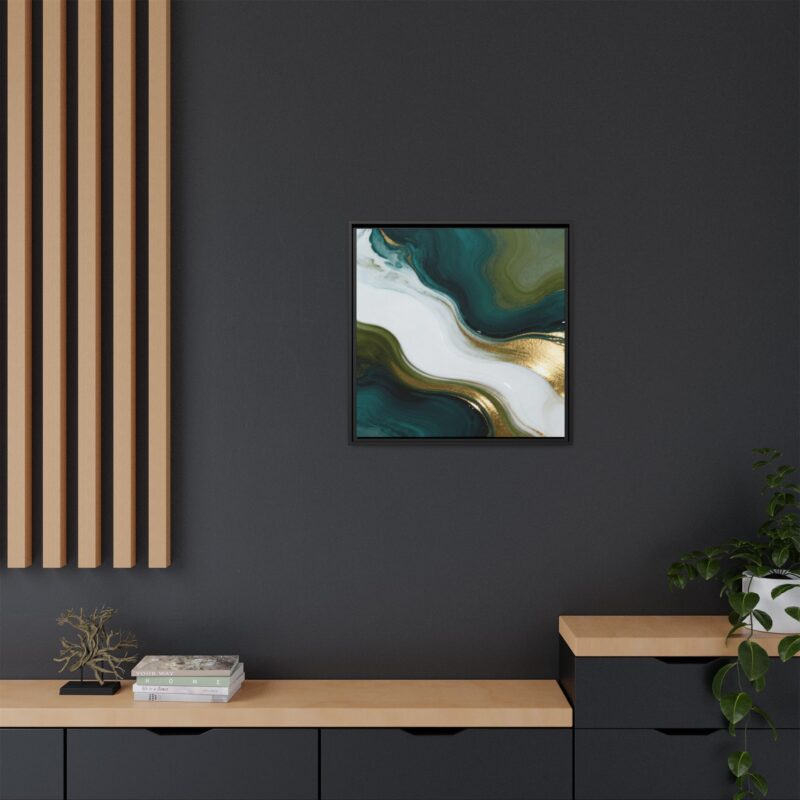 Whispers of Jade - Elegant Abstract Wall Art - Image 4