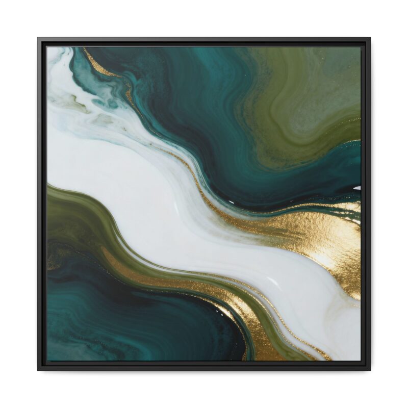 Whispers of Jade - Elegant Abstract Wall Art - Image 25