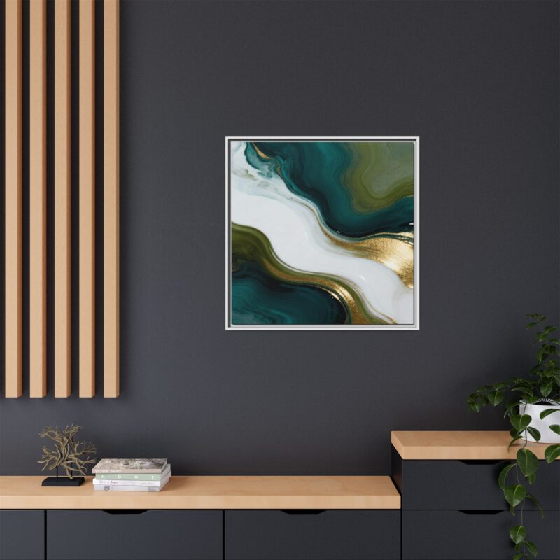 Whispers of Jade - Elegant Abstract Wall Art - Image 36