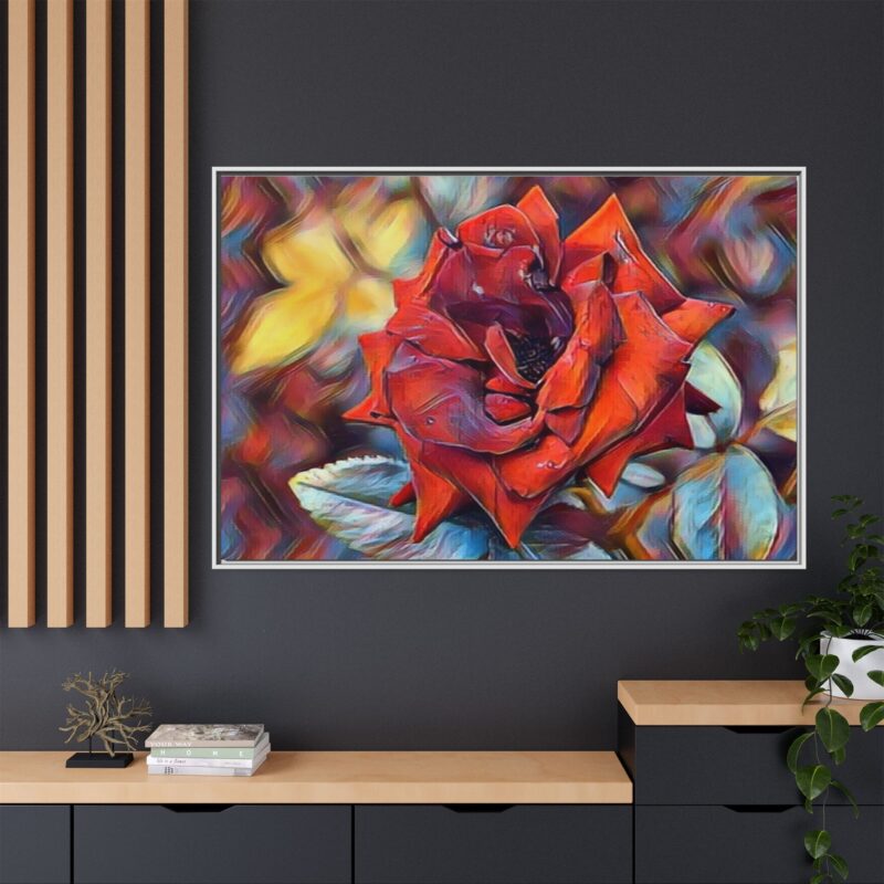 Ember Rose Oil‑Style Digital Bloom - Image 36