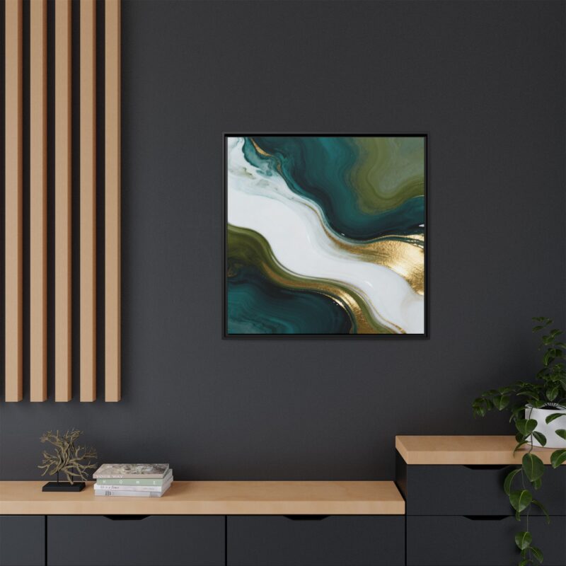 Whispers of Jade - Elegant Abstract Wall Art - Image 8