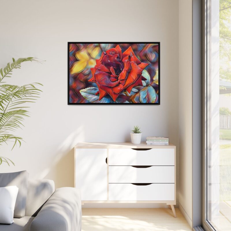 Ember Rose Oil‑Style Digital Bloom - Image 7