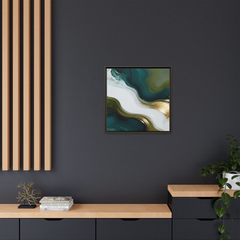Whispers of Jade - Elegant Abstract Wall Art - Image 12