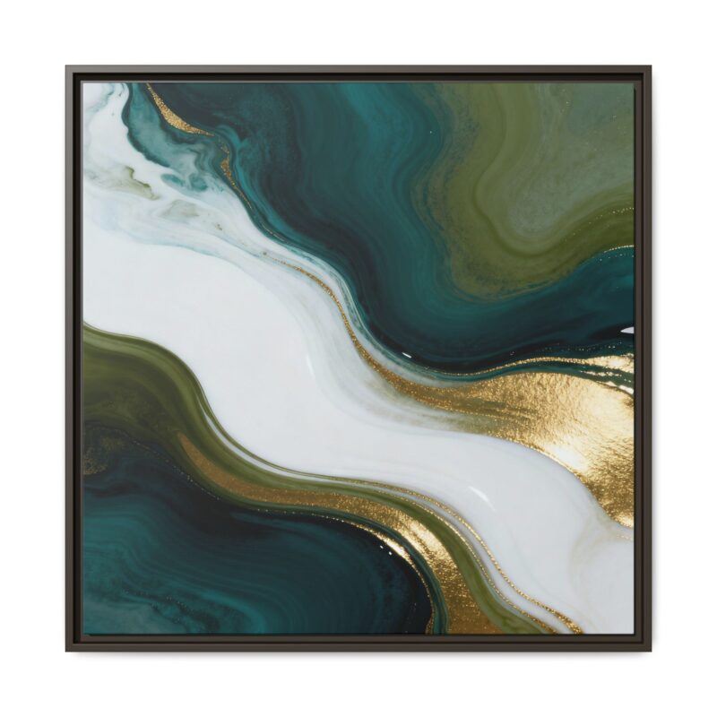 Whispers of Jade - Elegant Abstract Wall Art - Image 29