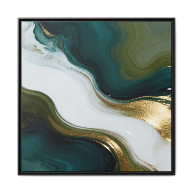 Whispers of Jade - Elegant Abstract Wall Art - Image 37