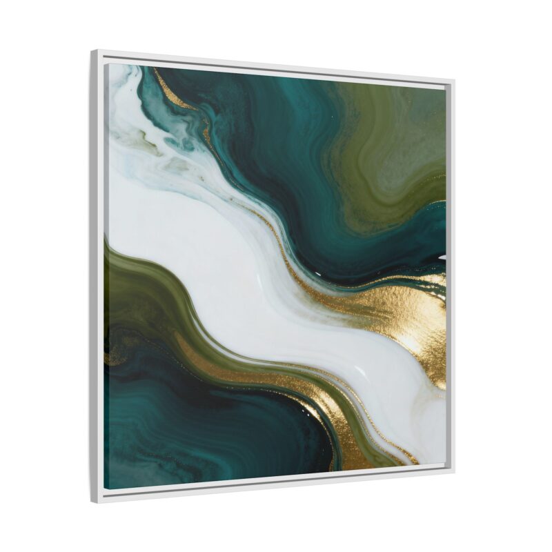 Whispers of Jade - Elegant Abstract Wall Art - Image 22