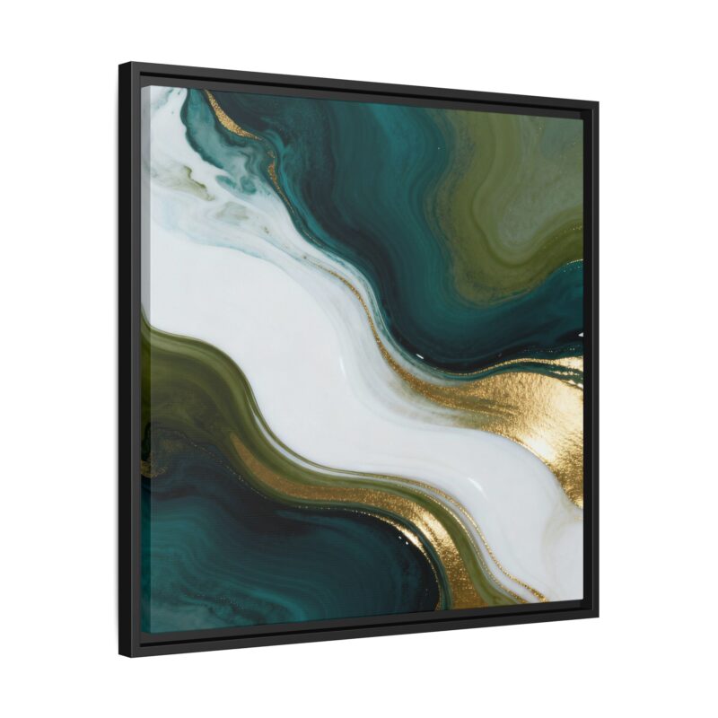 Whispers of Jade - Elegant Abstract Wall Art - Image 2