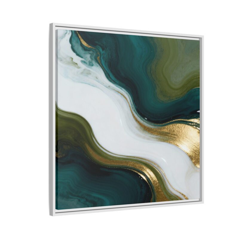 Whispers of Jade - Elegant Abstract Wall Art - Image 34