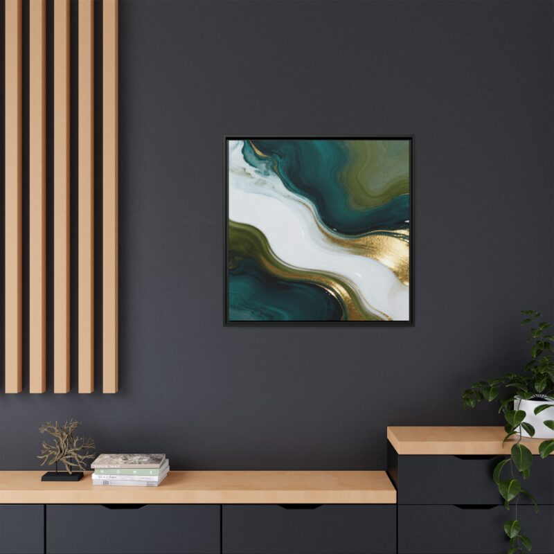 Whispers of Jade - Elegant Abstract Wall Art - Image 28