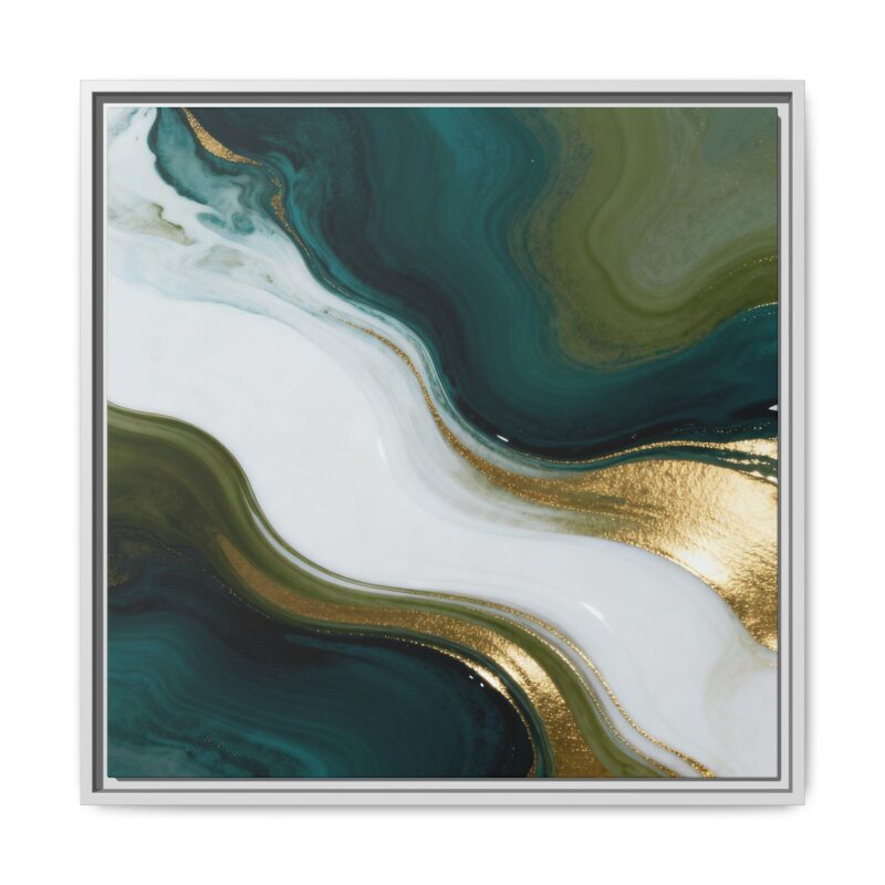 Whispers of Jade - Elegant Abstract Wall Art - Image 13