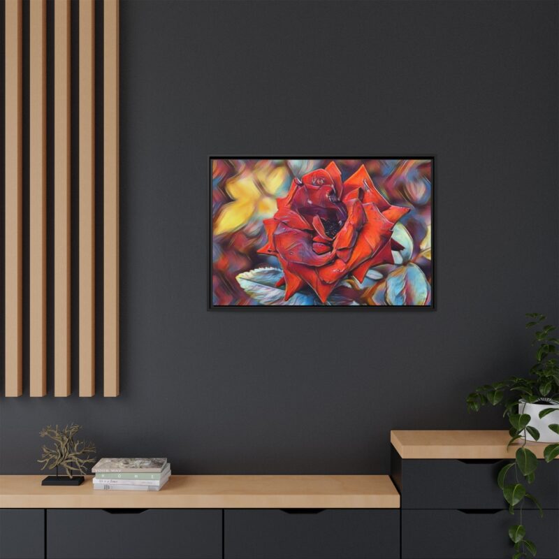 Ember Rose Oil‑Style Digital Bloom - Image 4
