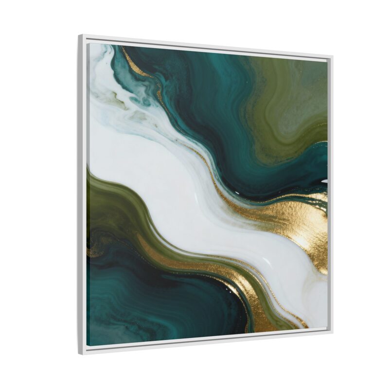 Whispers of Jade - Elegant Abstract Wall Art - Image 46