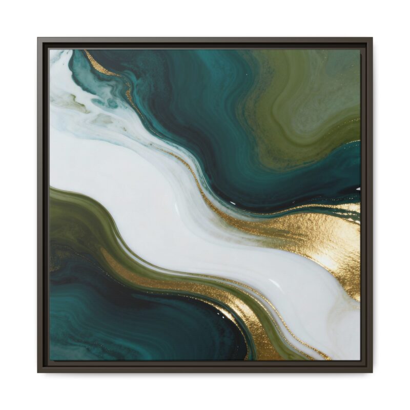 Whispers of Jade - Elegant Abstract Wall Art - Image 9