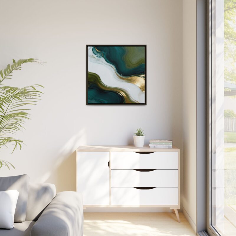 Whispers of Jade - Elegant Abstract Wall Art - Image 31