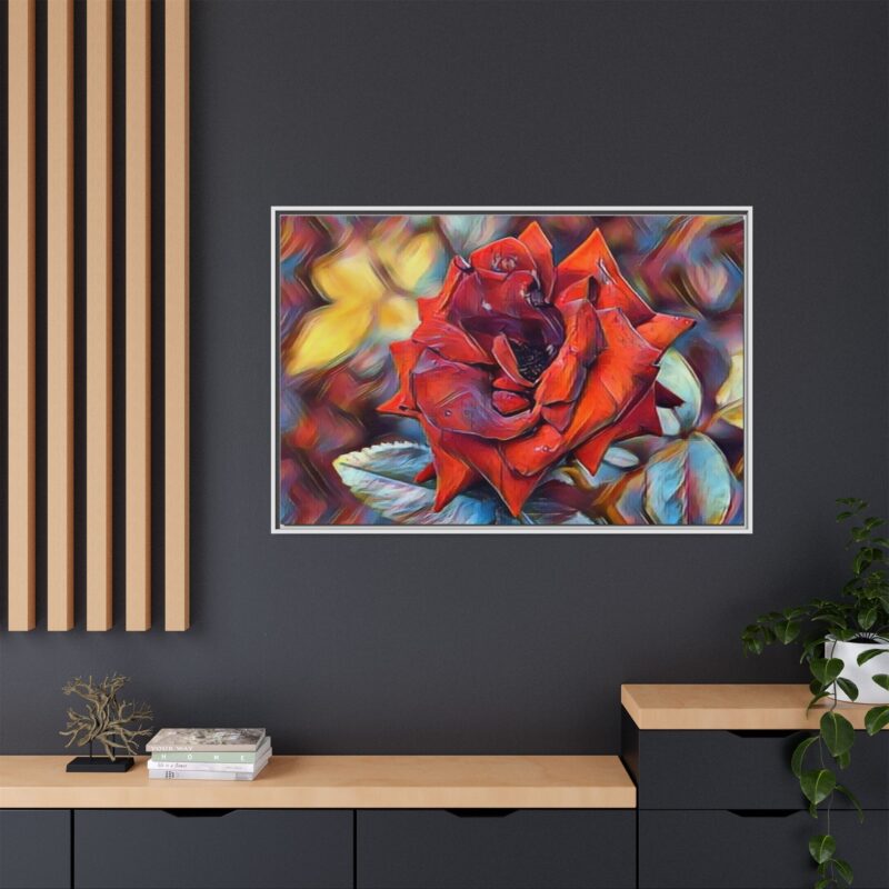 Ember Rose Oil‑Style Digital Bloom - Image 24