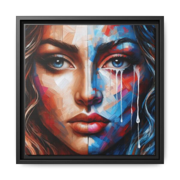 Fractured Symmetry – Multicolor Abstract Woman Portrait
