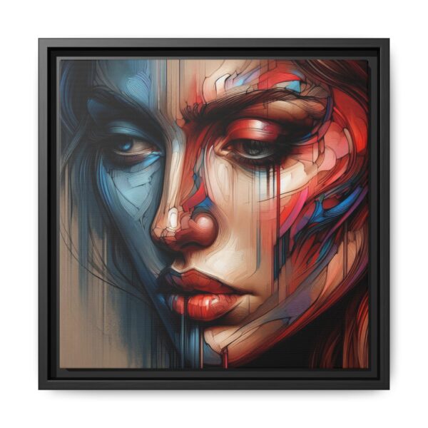 Raw Duality  — Multicolor Abstract Portrait