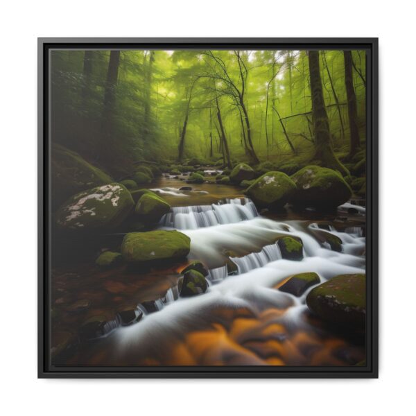 Whispers of the Moss - Nature-Inspired Framed Matte Canvas