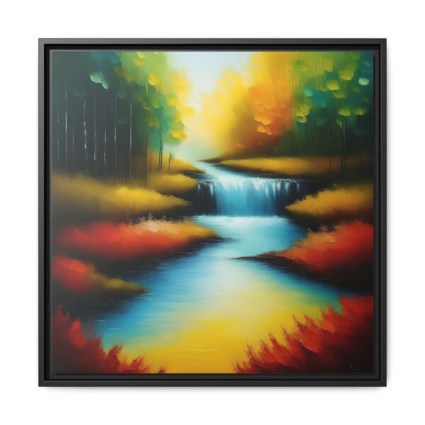 Mountain Stream - Framed Canvas Art Print
