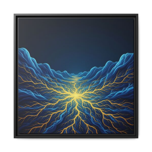 Radiant Delta - Framed Matte Canvas Artwork