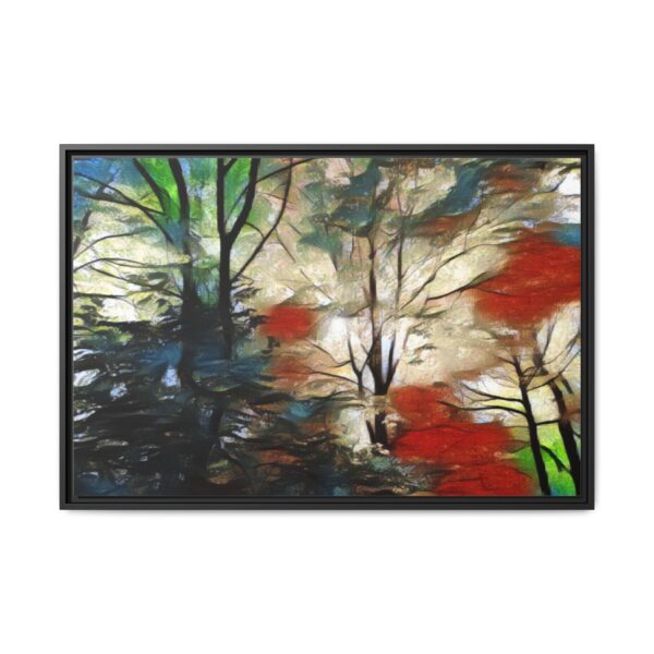 The Abstract Grove - Multi-Color Framed Canvas Wall Art