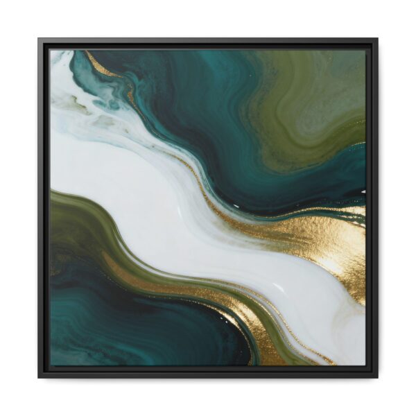 Whispers of Jade - Elegant Abstract Wall Art