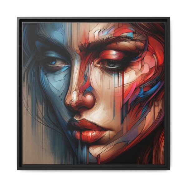 Raw Duality  — Multicolor Abstract Portrait